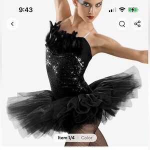HALLOWEEN COSTUME: Black Swan (4 items) Brand New and never worn.Selling $30 all